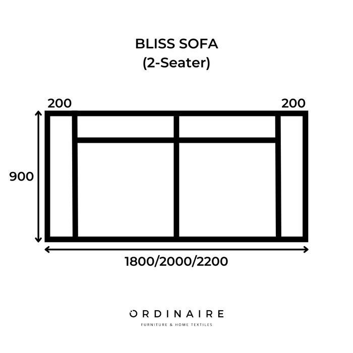 BLISS SOFA (2-Seater)