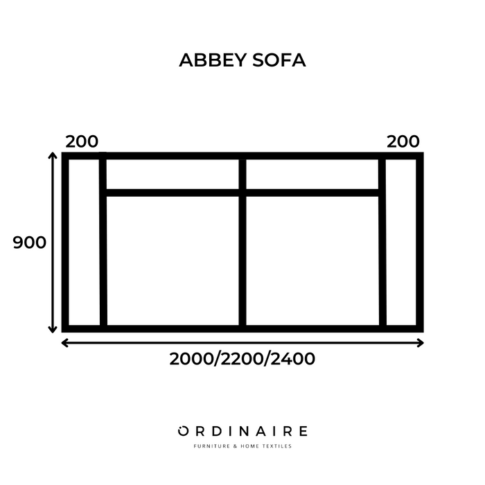 ABBEY SOFA (Medium - Large)