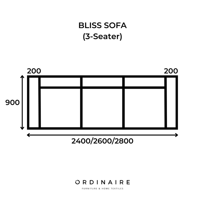 BLISS SOFA (3-Seater)