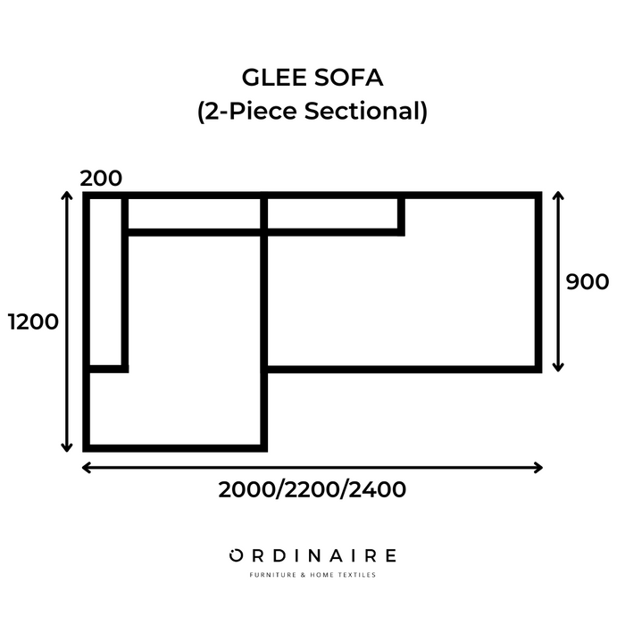 GLEE SOFA (2-Piece Sectional)