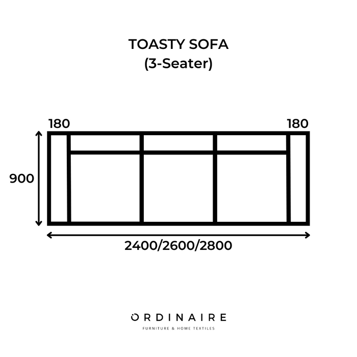 TOASTY SOFA (3-Seater)