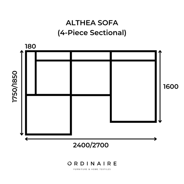 ALTHEA SOFA (4-Piece Sectional)